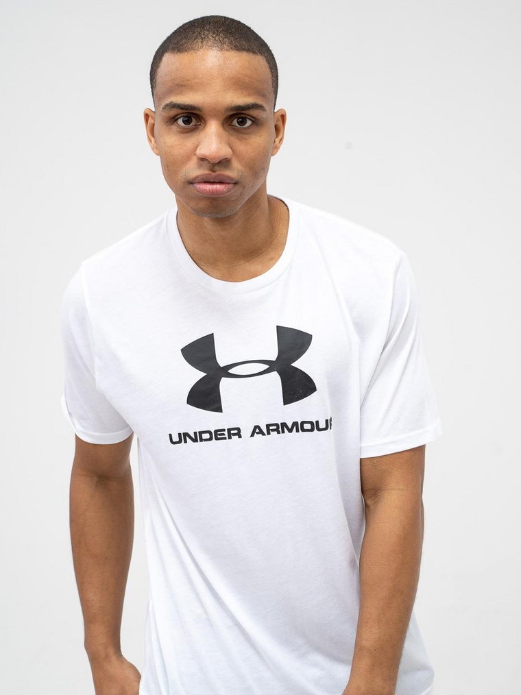 Koszulka Z Krótkim Rękawem Under Armour Sportstyle Logo Biała