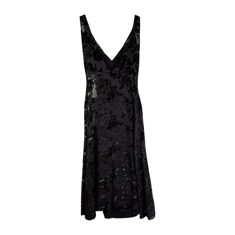 Black Long Embellished Dress with petticoat Lardini