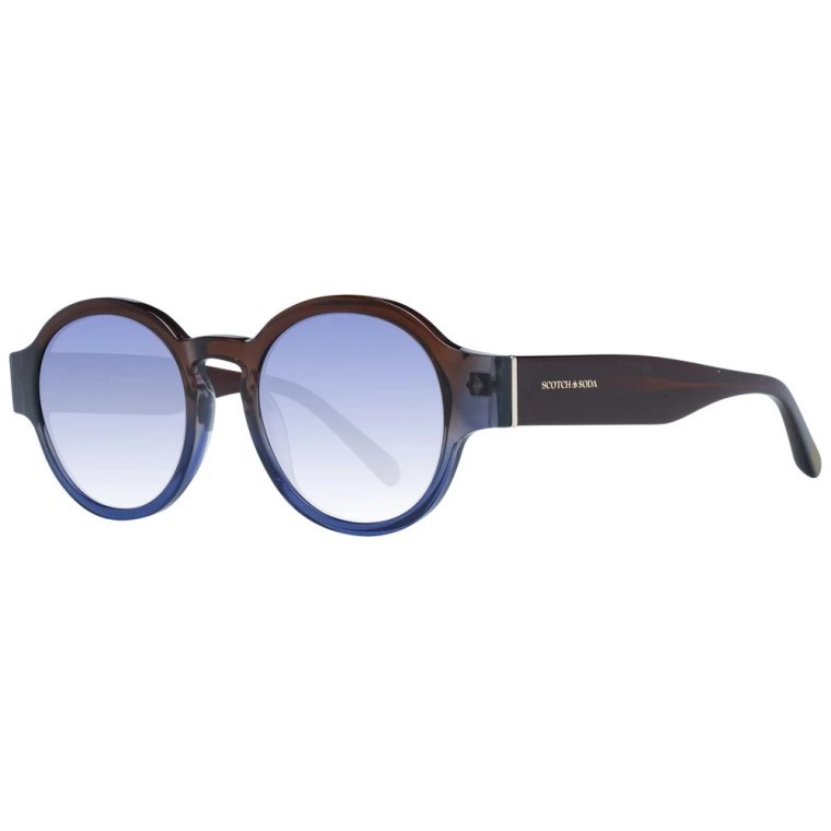 Brązowe Okulary Przeciwsłoneczne Męskie Okrągłe Gradient Scotch & Soda