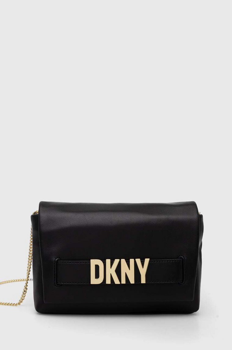 Dkny torebka skórzana kolor czarny R41GRC79