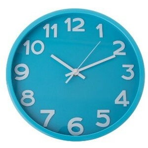 Zegar ścienny City blue, śr. 30,5 cm, plastik
