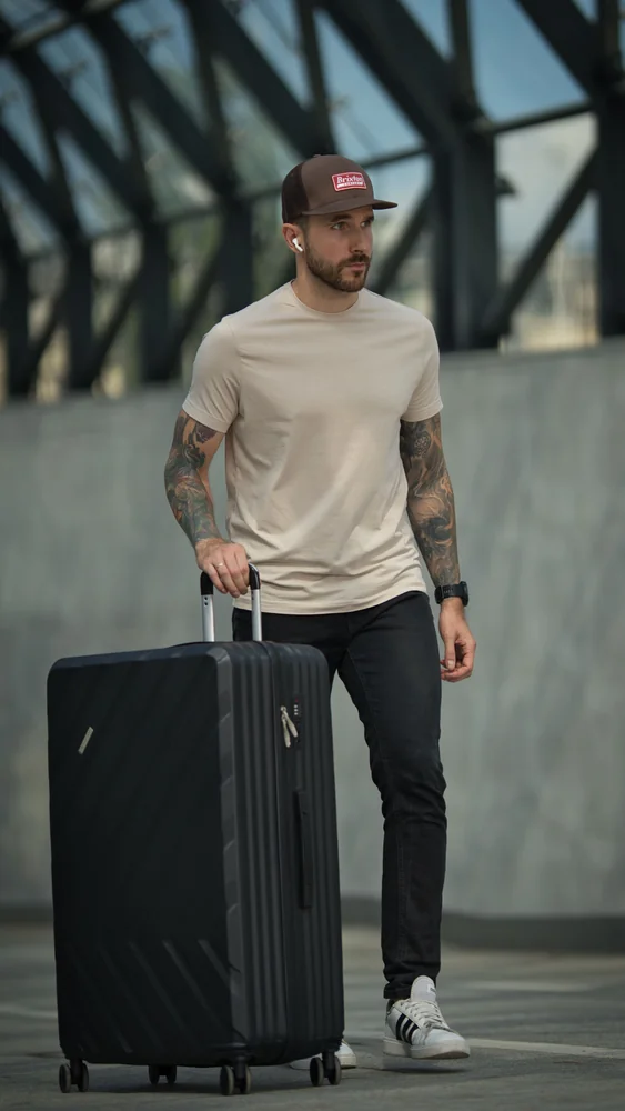 Solier Luggage Walizka podróżna duża XL twarda SOLIER KYOTO 1071 BLACK 28' - Lamoda.pl