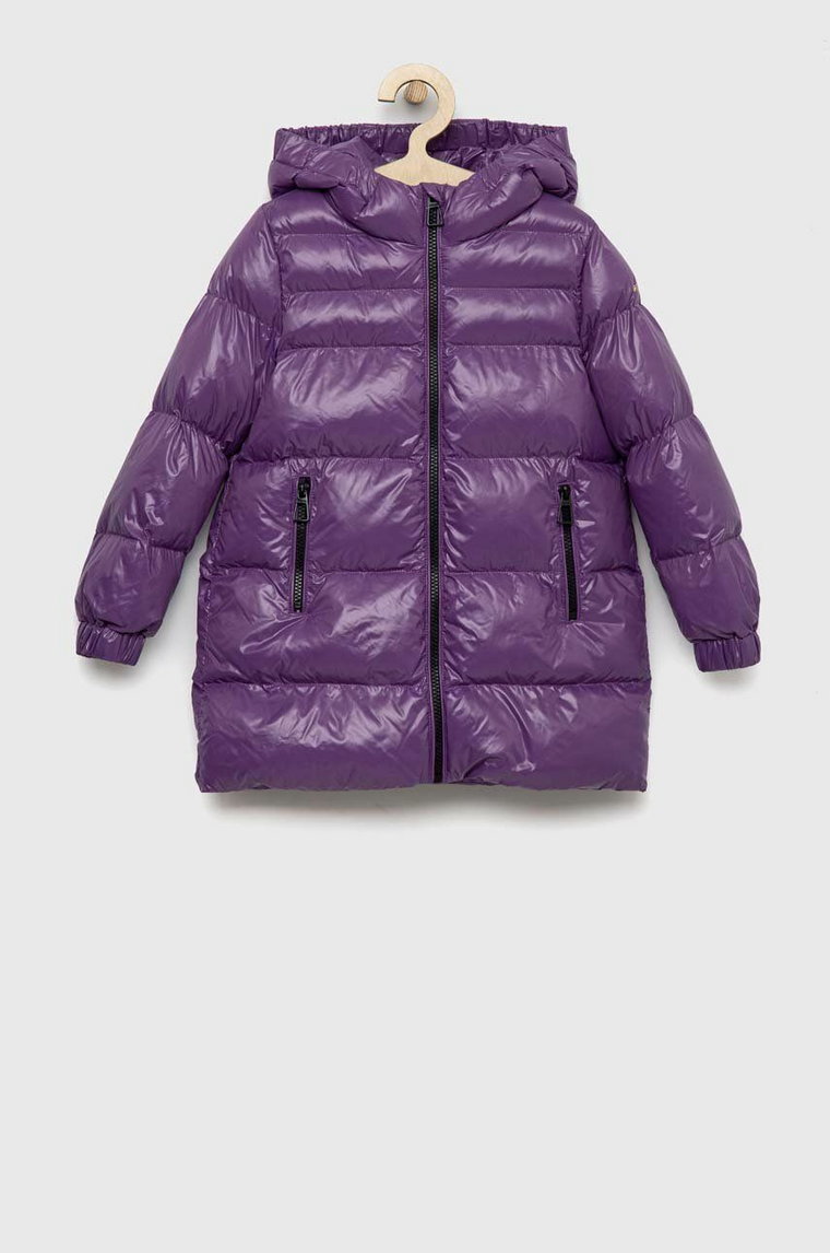 Geox kurtka dziecięca kolor fioletowy