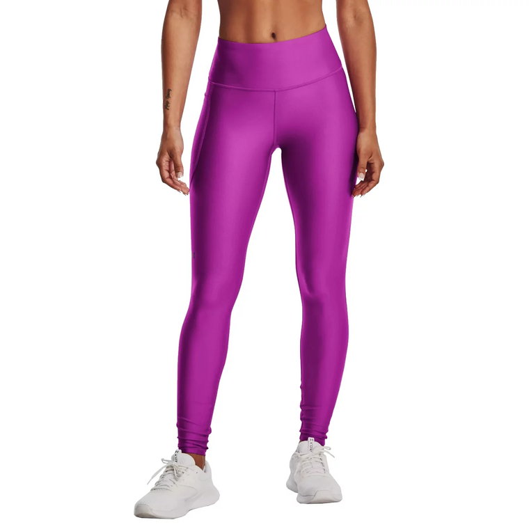 Under Armour HeatGear No-Slip Waistband Leggings 1365336-577, Damskie, Fioletowe, leginsy, poliester, rozmiar: L