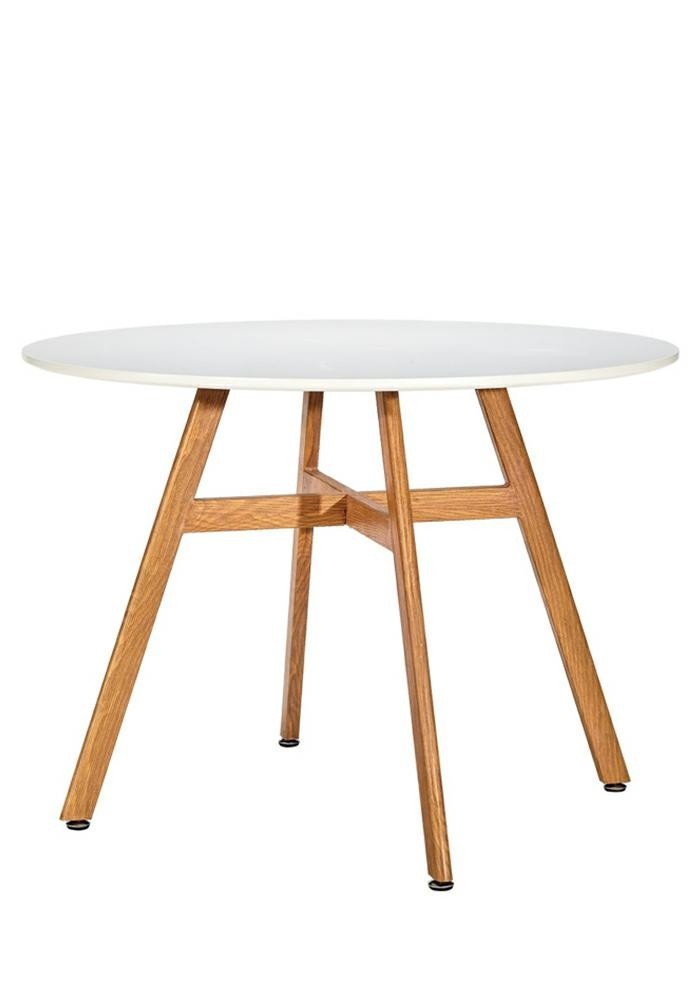 Stół MIA HOME Flat, biały, 72x100 cm