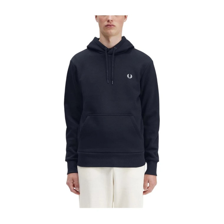 Klasyczny bluza z kapturem z sportowym detalem Fred Perry