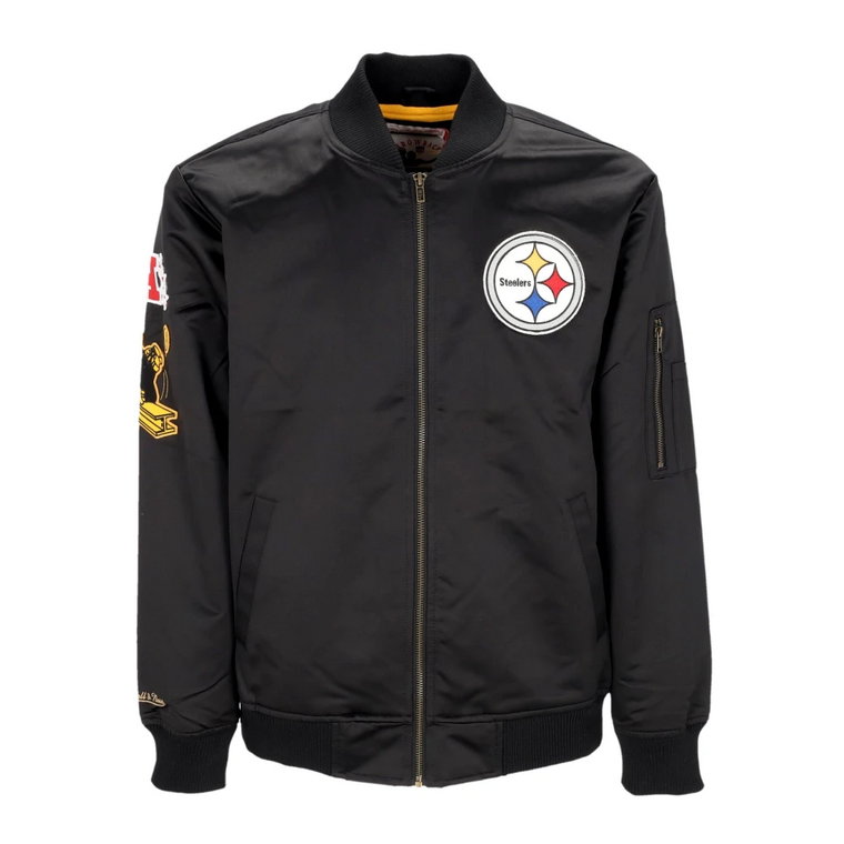 Kurtka Bomber Pittsburgh Steelers Lekka Satyna Mitchell & Ness