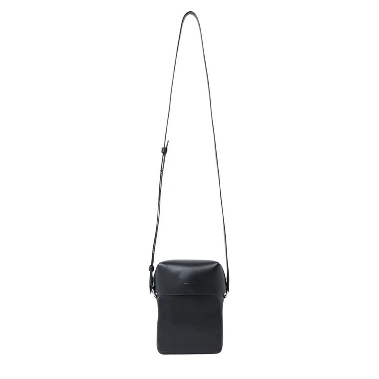 Skórzana Torba Crossbody z Regulowanym Paskiem Jil Sander