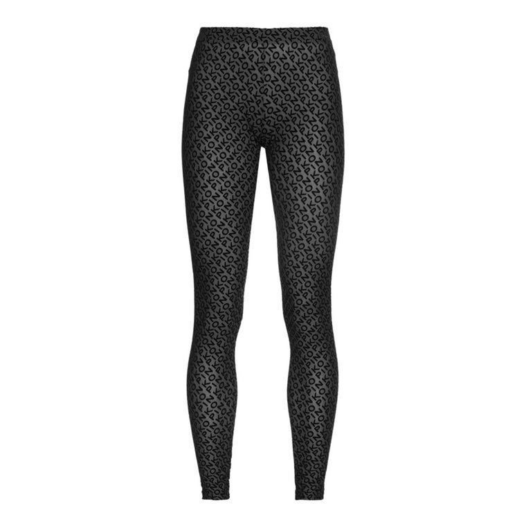 Flocked Logo Leggings Pinko