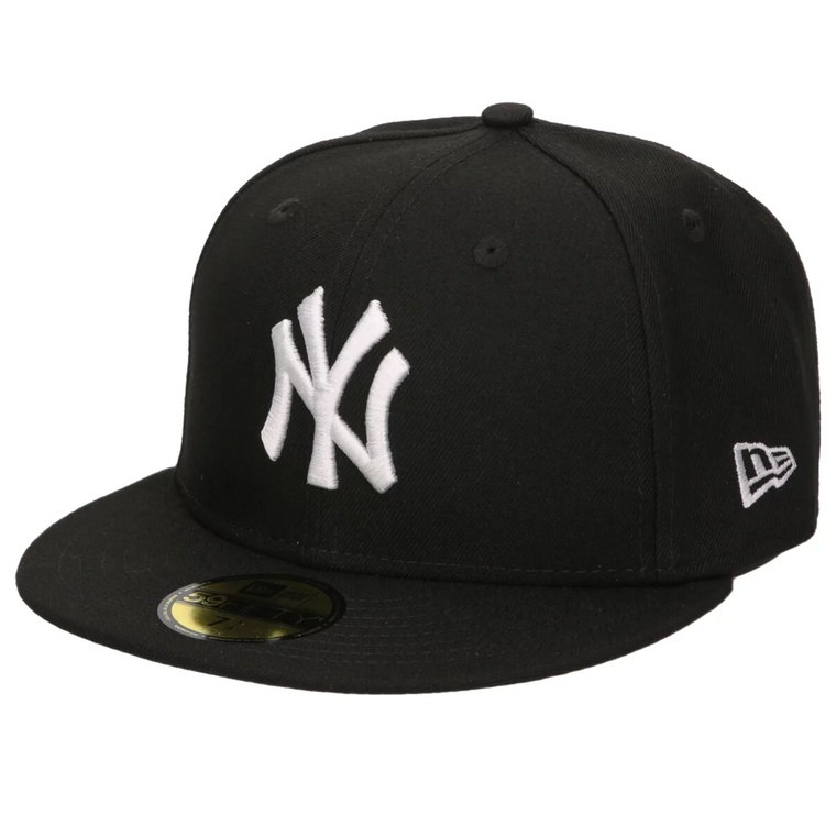 New Era New York Yankees MLB Basic Cap 10003436, Męskie, Czarne, czapki z daszkiem, poliester, rozmiar: 7 1/4