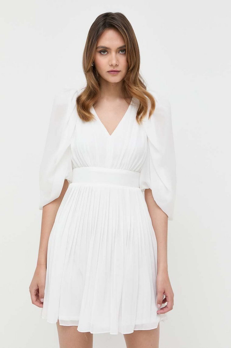 Morgan sukienka RALEX kolor biały mini rozkloszowana