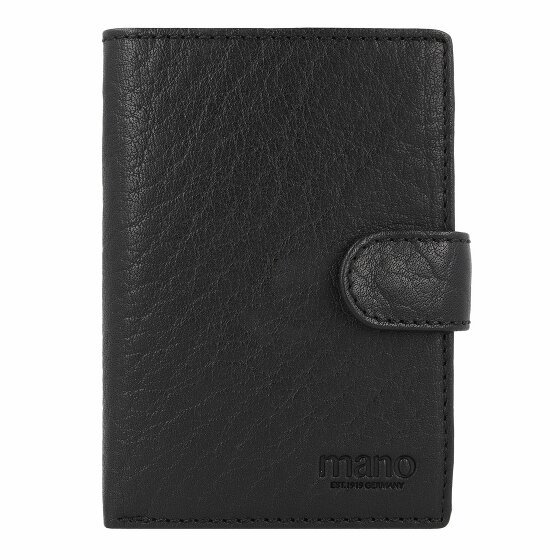 mano Don Simon Wallet Leather 11 cm schwarz