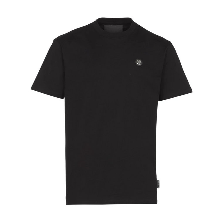 Czarna bawełniana koszulka z logo Philipp Plein