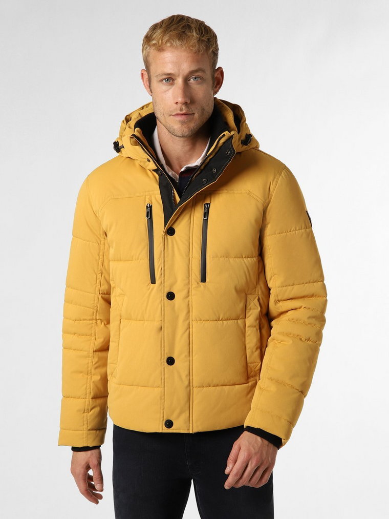 Tom Tailor - Męska kurtka pikowana, żółty