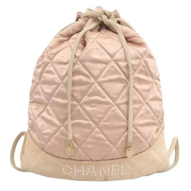 Pre-owned Satin backpacks Chanel Vintage