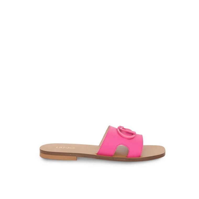 Skórzane Slipper Rosa Sliders Liu Jo