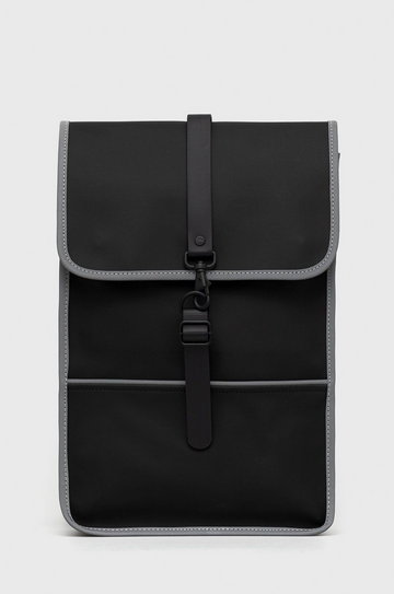 Rains plecak 14080 Backpack Mini Reflective kolor czarny duży gładki