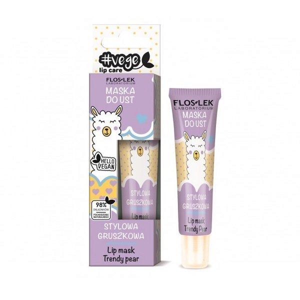 Flos Lek Lip Care Vege Maska do ust gruszkowa 14g