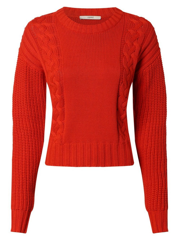 Esprit Casual - Sweter damski, czerwony