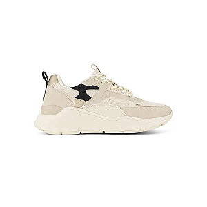 Sneakersy oxmox w kolorze off-white - Damskie - Kolor: Przetarta biel - Rozmiar: 37