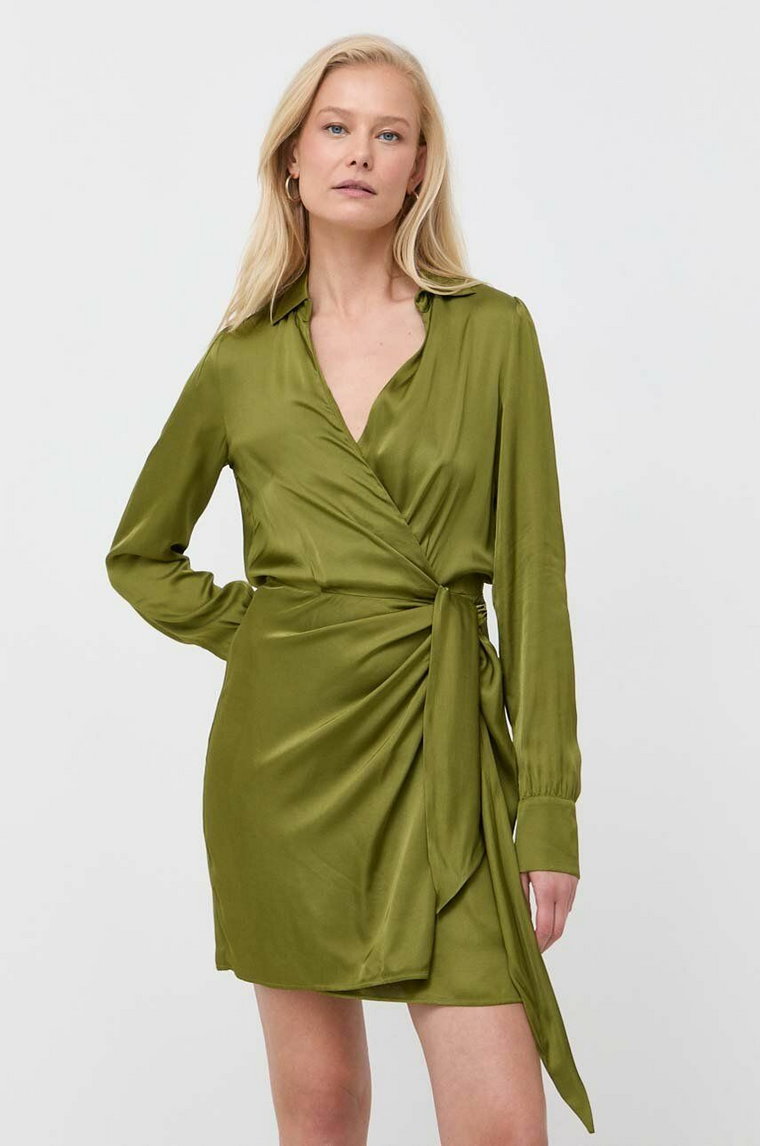 MAX&Co. sukienka kolor zielony mini rozkloszowana