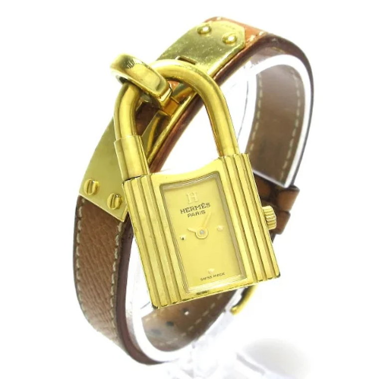 Pre-owned Leather watches Hermès Vintage