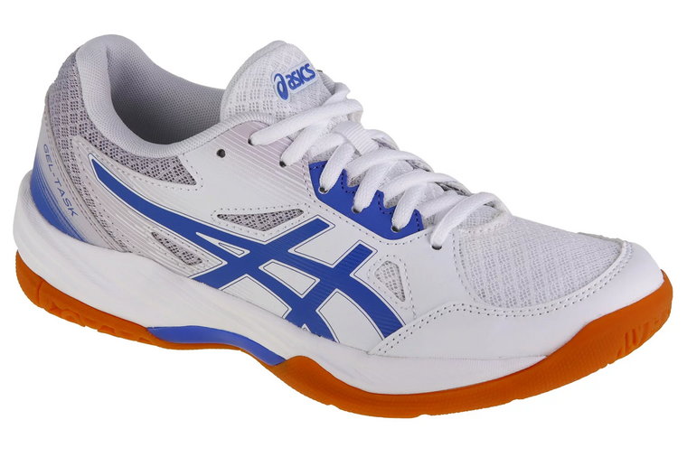 ASICS Gel-Task 3 1072A082-104, Damskie, Białe, buty do siatkówki, tkanina, rozmiar: 37