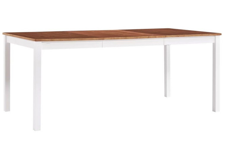 Stół klasyczny drewniany Elmor 3X  biało-brązowy