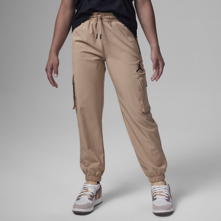 Spodnie dla dużych dzieci Jordan Post Up Cargo Pants - Czerń