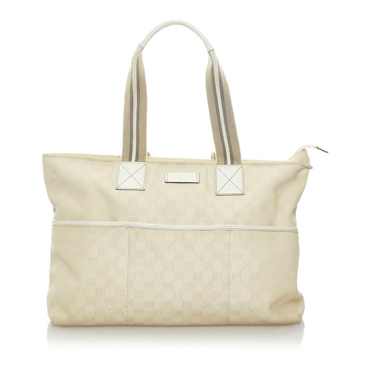 Pre -owned GG Canvas Web Tote Bag Gucci Vintage