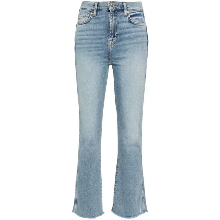 Krótka Rozkloszowana Wysoka Talia Jeans 7 For All Mankind