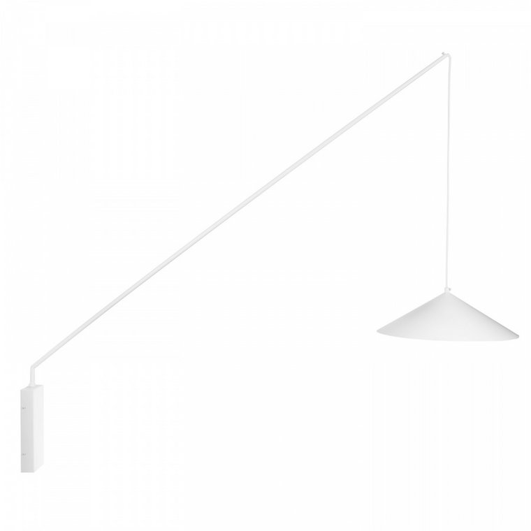 Lampa ścienna swing biała 151 cm kod: DI-AR-052-BC white