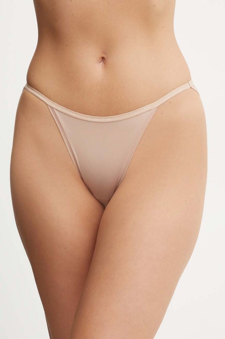 Calvin Klein Underwear figi kolor beżowy 000QD5176E