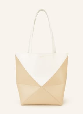 Loewe Torba Shopper Puzzle Fold beige