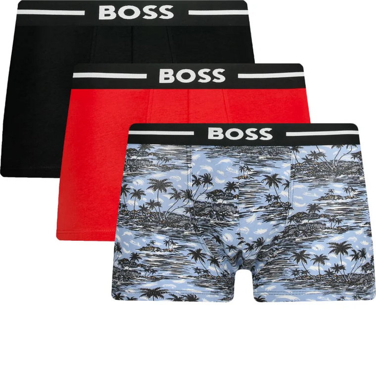 BOSS BLACK Bokserki 3-pack Trunk 3P Bold Design