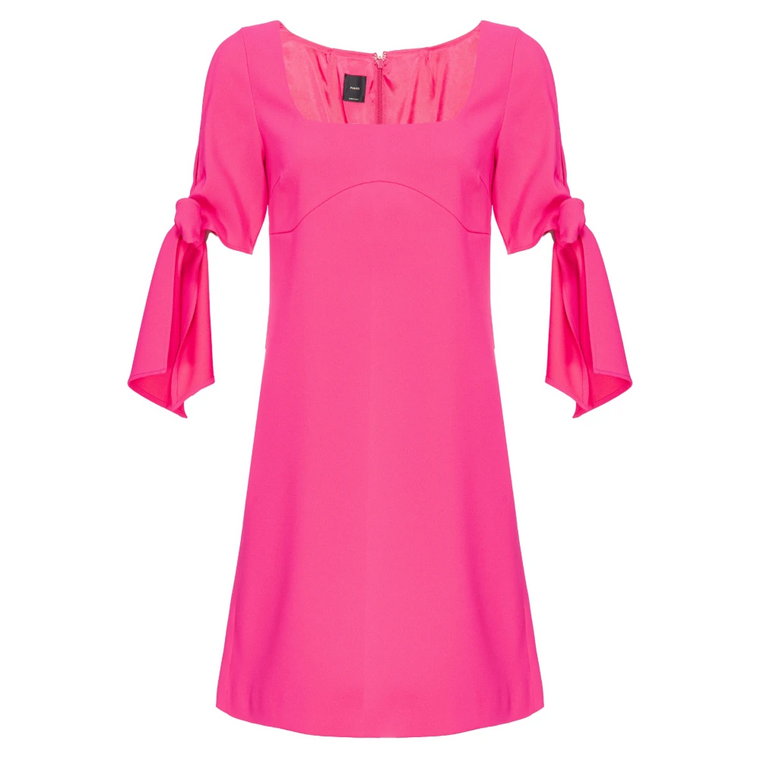 Sukienka mini z kokardą na rękawach Pinko