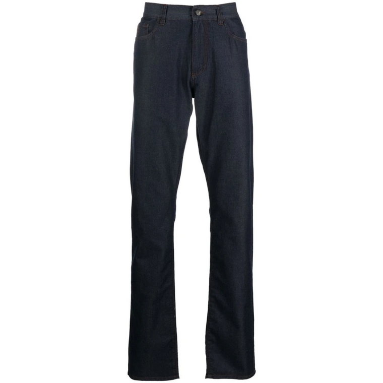 Jeans z bawełną/kaszmir z kieszeniami Canali