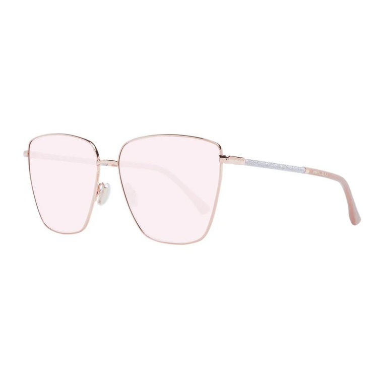 Okulary przeciwsłoneczne Trapezium w kolorze różowego złota Jimmy Choo