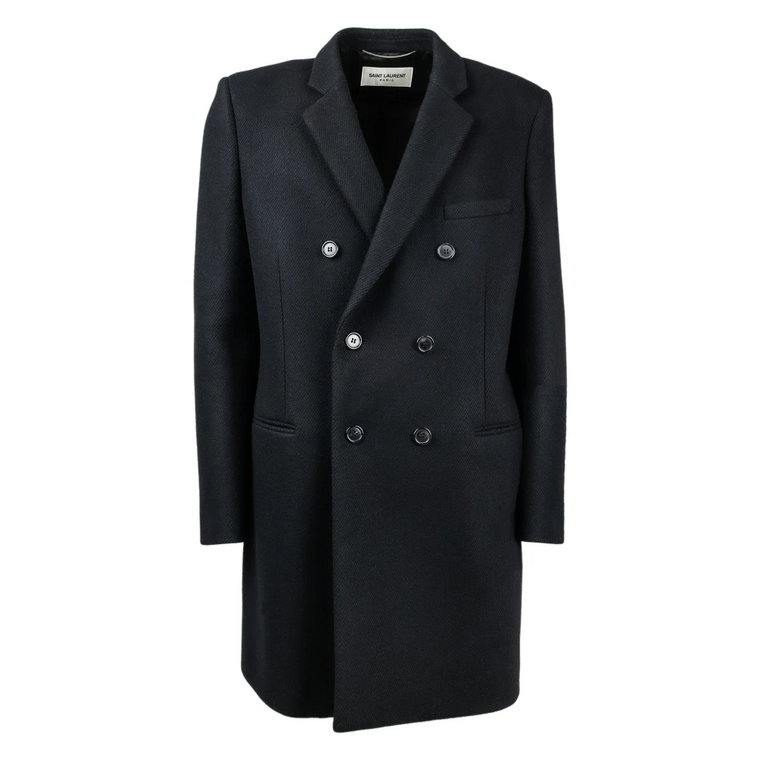 Double-Breasted Coats Saint Laurent