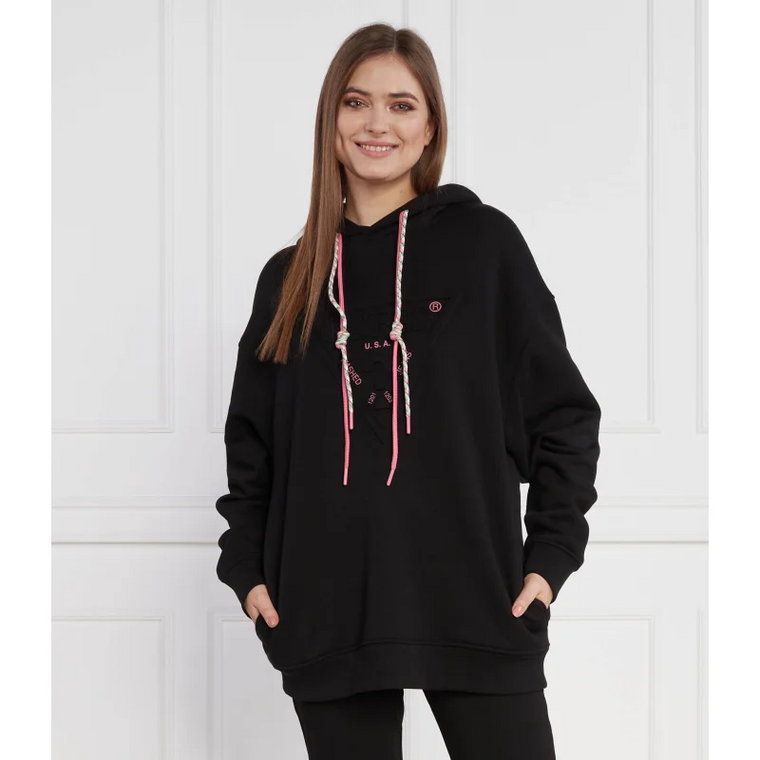 GUESS Bluza HOODY TRIANGLE | Regular Fit