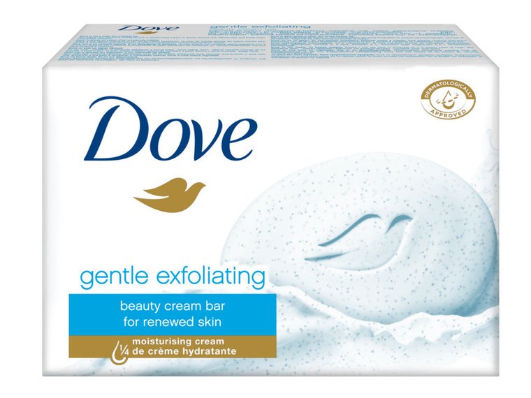 Dove, Soft Peeling Gentle, mydło w kostce, 100 g