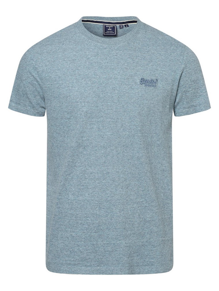 Superdry - T-shirt męski, niebieski