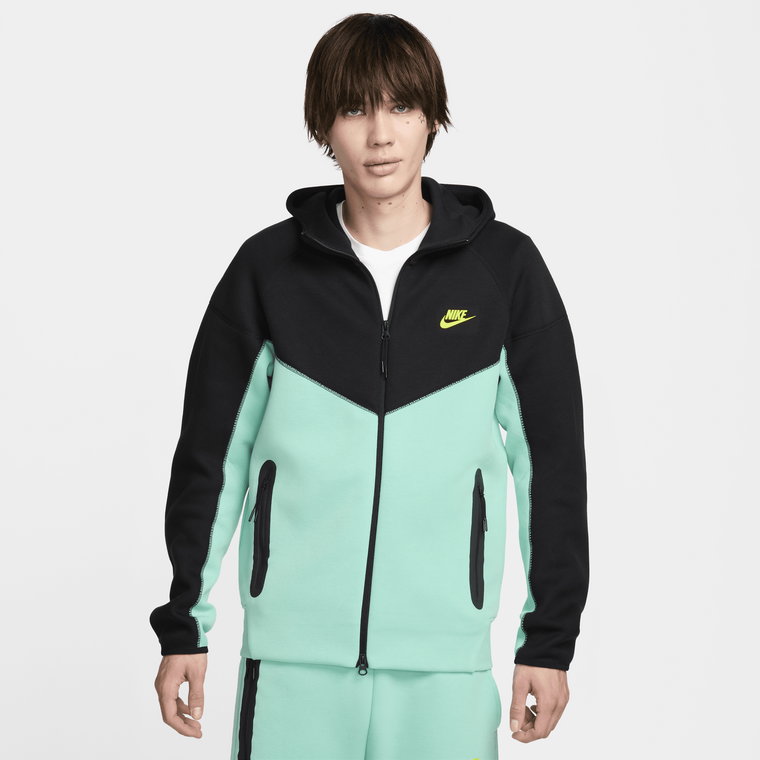 Męska bluza z kapturem i zamkiem na całej długości Nike Sportswear Tech Fleece Windrunner - Fiolet