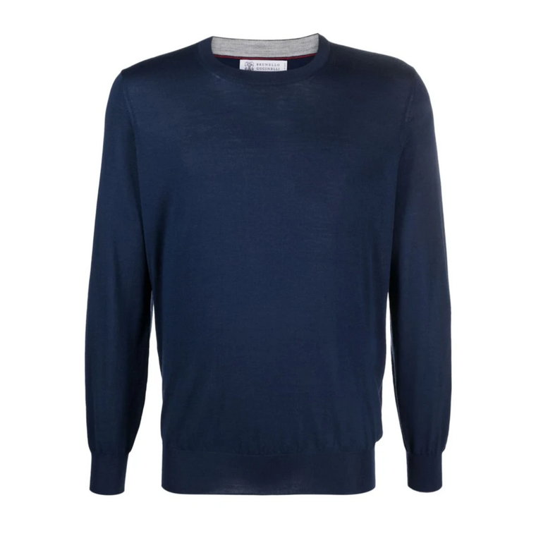 Cienki sweter z wełny i kaszmiru Brunello Cucinelli