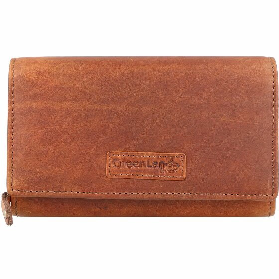 Greenland Nature Soft & Safe Leather Wallet 16 cm RFID braun