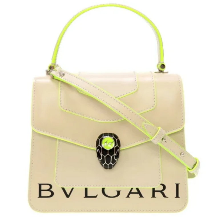 Pre-owned Leather handbags Bvlgari Vintage