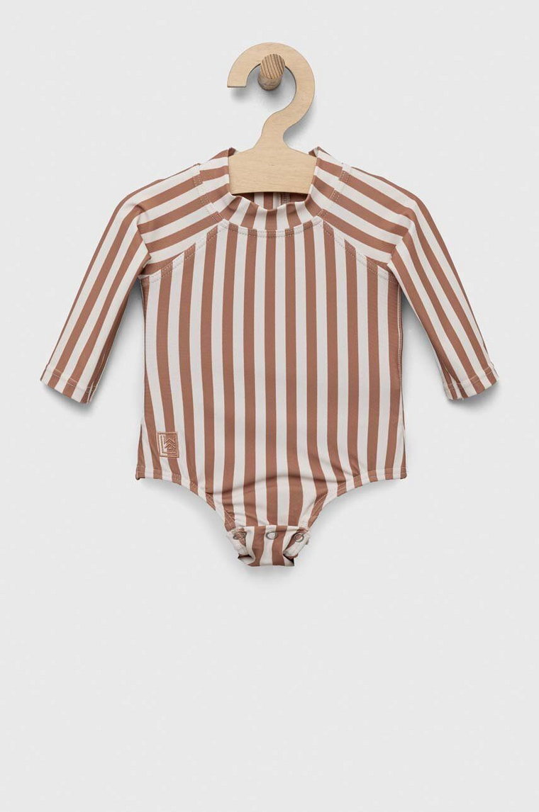 Liewood jednoczęściowy strój kąpielowy niemowlęcy kolor beżowy