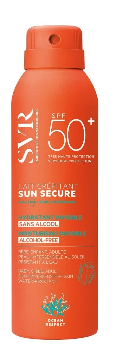 SVR Sun Secure Lait Crepitant - Mleczna pianka SPF50+ 200ml