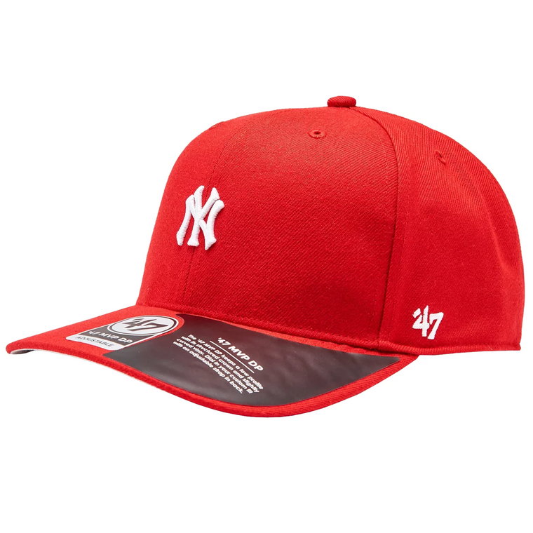 47 Brand New York Yankees MVP DP Cap B-BRMDP17WBP-RD, Męskie, Czerwone, czapki z daszkiem, akryl, rozmiar: One size