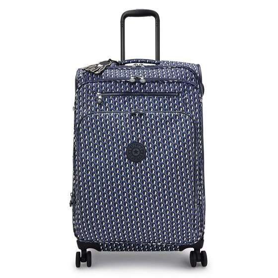 Kipling New Youri Spin M 4 kółka Walizka M 68 cm z plisą rozprężną 3d k blue